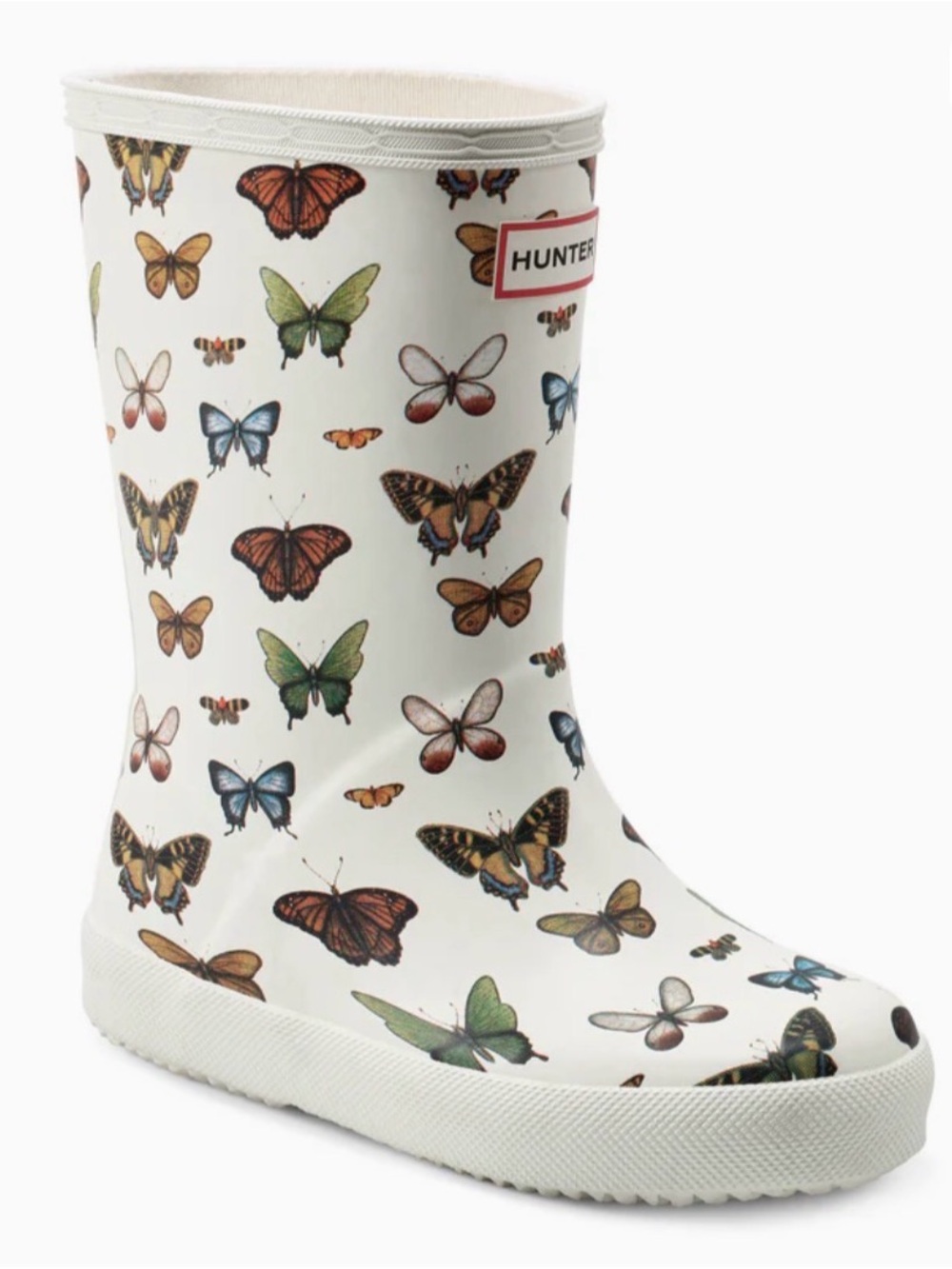 Hunter Kids Butterfly-Print Rain Boot 🦋